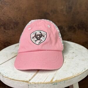 NWOT Ariat infant pink aztec baseball hat